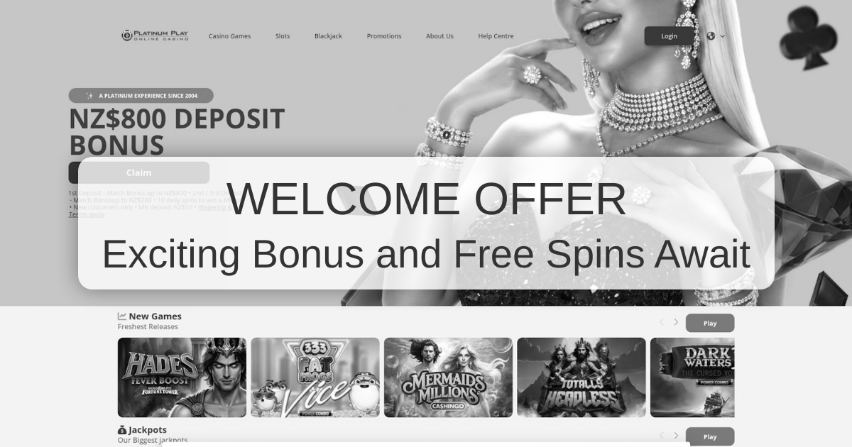 Platinum Casino NZ - Fast Payout Slots & Live Casino Games